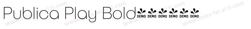 Publica Play Bold字体转换